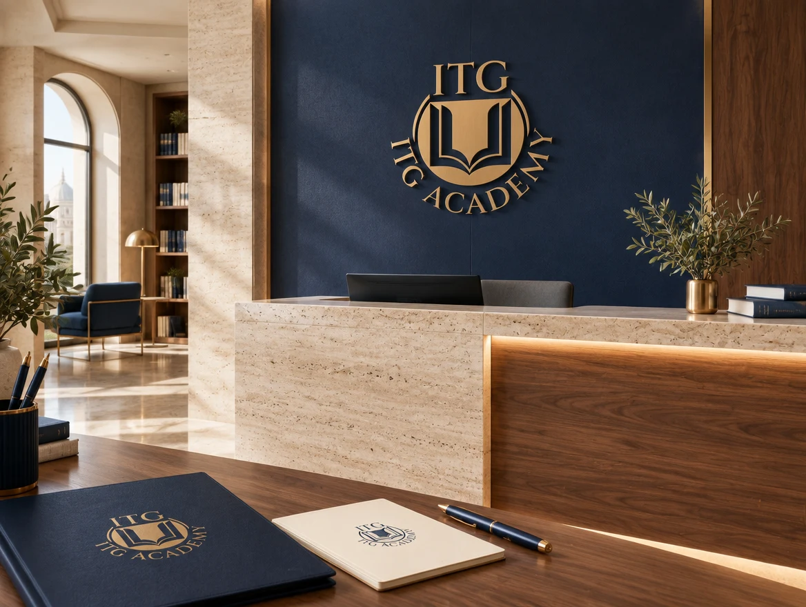 Concept dell’identità ITG Academy in un ambiente accademico